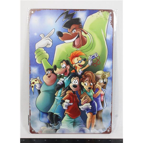 NEW THE GOOFY MOVIE THEME GOOF TROOP METAL SIGN