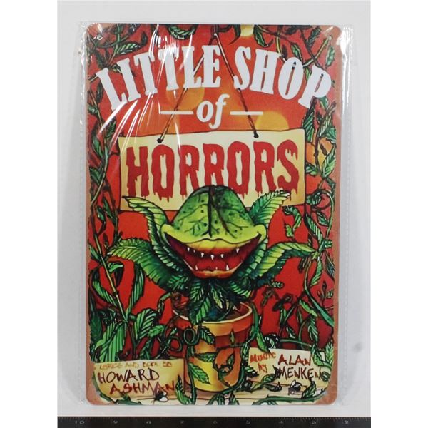 NEW LITTLE SHOP OF HORRORS THEME METAL SIGN
