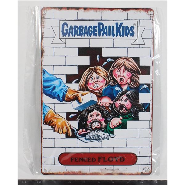 NEW GARBAGE PAIL KIDS THEME "FENCED IN FLOYD"