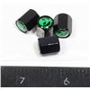 Image 1 : NEW 4PC ALIEN DESIGN PENTEGON SHAPE TIRE VALVE