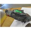 Image 4 : ESTATE:  WOLF HEAD ORNAMENT & DOG ORNAMENT