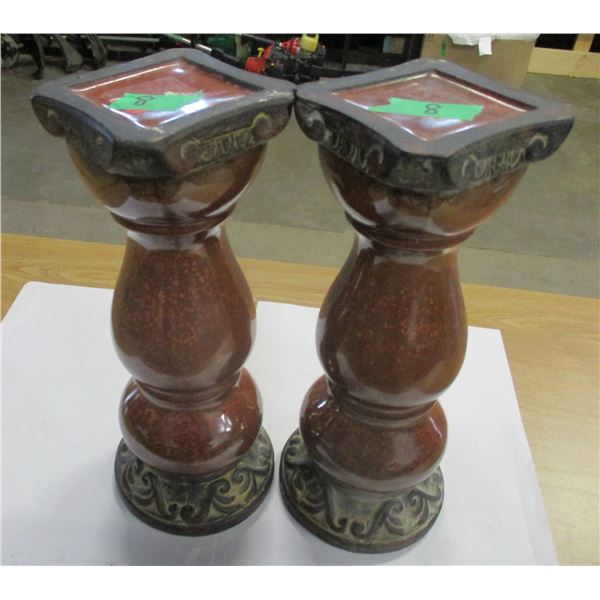 ESTATE:  2 CANDLE HOLDERS