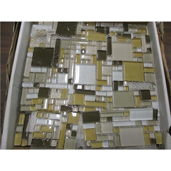 ESTATE:  PARTIAL BOX OF CRYSTAL TILE