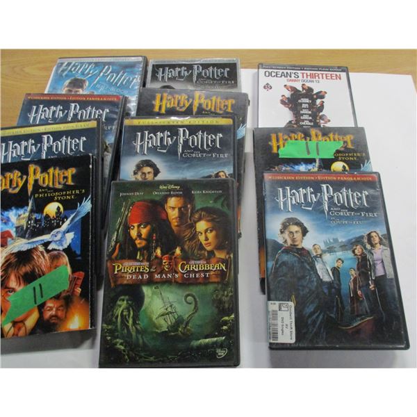 BOX C/W APPROX. 10 ASSORTED DVD'S