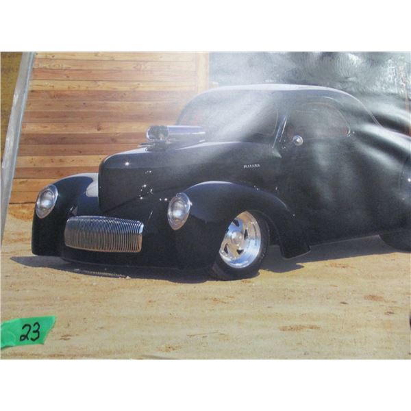 BLACK HOT ROD PICTURES - 2 BUNDLES