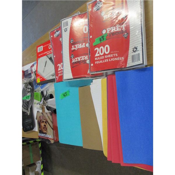 TOTE C/W ASSORTED OFFICE SUPPLIES