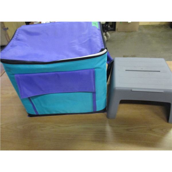 INSULATED COOLER & FOOT STOOL