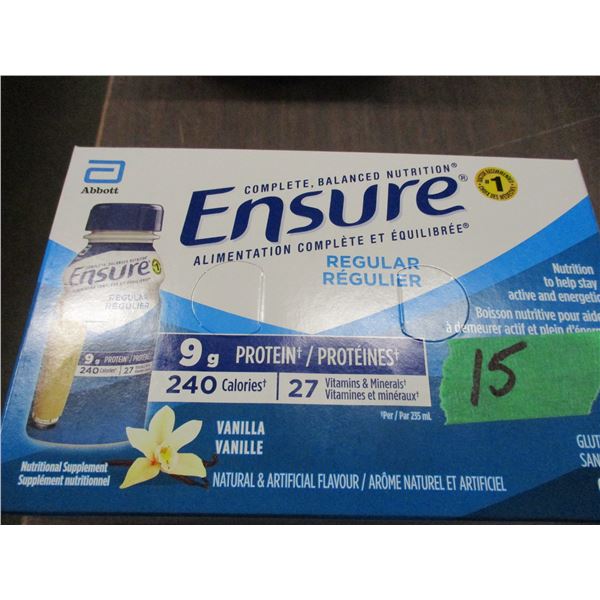 ENSURE REGULAR VANILLA DRINK (6 BOTTLES X 235 ML)
