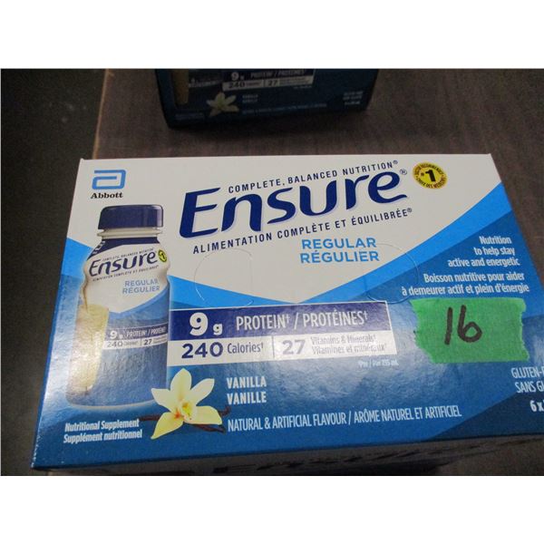 ENSURE REGULAR VANILLA DRINK (6 BOTTLES X 235 ML)