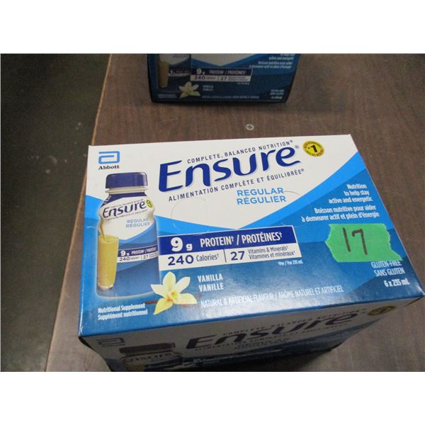 ENSURE REGULAR VANILLA DRINK (6 BOTTLES X 235 ML)