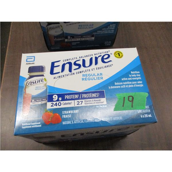 ENSURE REGULAR STRAWBERRY DRINK (6 BOTTLES X 235 ML)