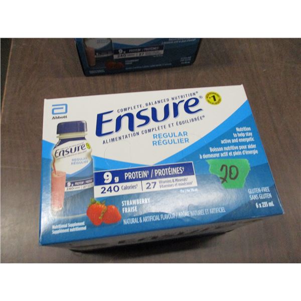 ENSURE REGULAR STRAWBERRY DRINK (6 BOTTLES X 235 ML)