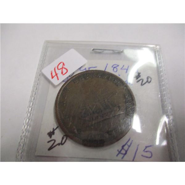 1843 VICTORIAN NEW BRUNSWICK PENNY TOKEN