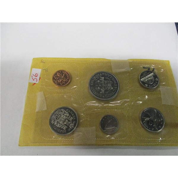 1971 BRITISH COLUMBIA MINT SEALED COIN SET