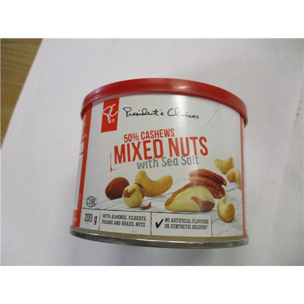 SHELF PULLS (AS IS):  PRESIDENTS CHOICE MIXED NUTS (200G)