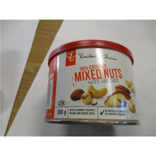 SHELF PULLS (AS IS):  PRESIDENTS CHOICE MIXED NUTS (200G)