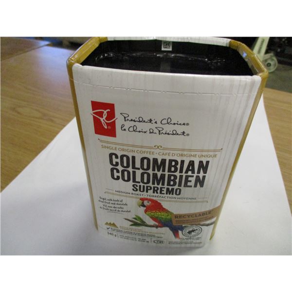 SHELF PULLS (AS IS):  COLUMBIAN SUPREMO COFFEE (340G)