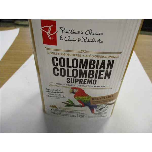 SHELF PULLS (AS IS):  COLUMBIAN SUPREMO COFFEE (340G)