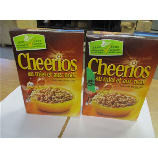SHELF PULLS (AS IS):  HONEY NUT CHEERIOS CEREAL (2 BOXES X 330G)