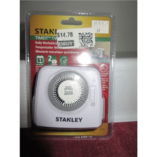 NEW:  STANLEY 2 OUTLET TIMER