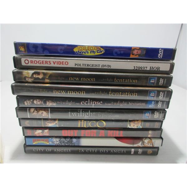 SEIZURE:  10 ASSORTED DVD'S INCLUDING HUGO, CITY OF ANGELS, ETC