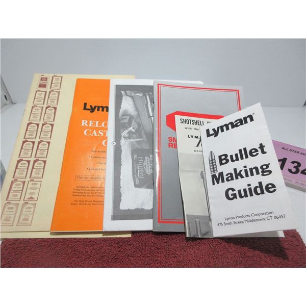 HUNTING:  BUNDLE OF 6 BULLET MAKING & RELOADING GUIDES