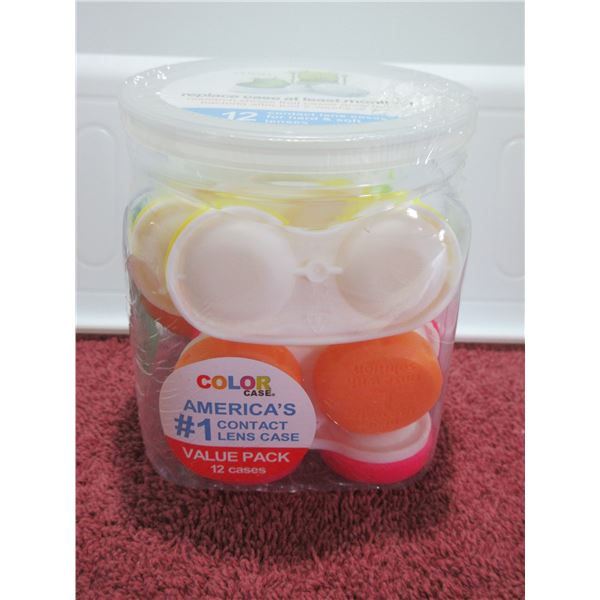 NEW:  YUCK REPLACEMENT CONTACT LENS CASES (12)