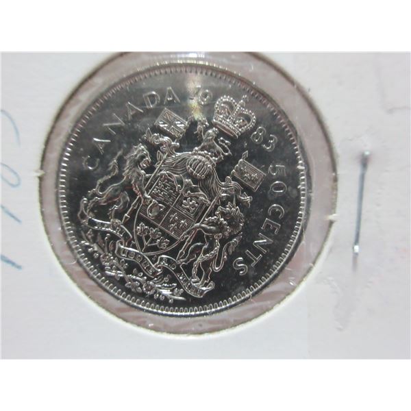 1983 UNCIRCULATED CANADA HALF DOLLAR