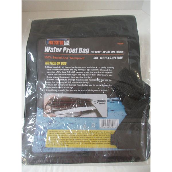 NEW:  WATER PROOF BAG FOR ALL 10" & 11" FULL SIZE TABLETS