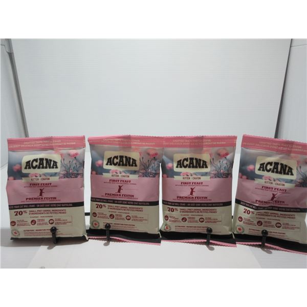 NEW:  ACANA FIRST FEAST KITTEN FOOD (4 X 3 OZ BAGS)