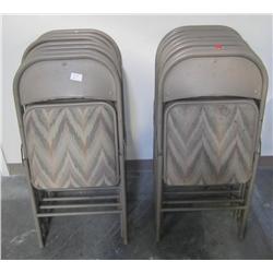 Lot Of 15 Matching Padded Folding Chairs