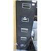 Image 1 : 4 Drawer Black Filling Cabinet