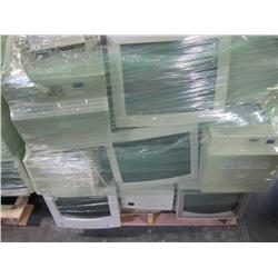 Pallet Lot Of 18 White CRT 15" & 17" Monitors