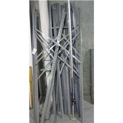 Lot Of Gray Metal Storage Shelving