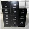 Image 1 : Lot Of 3 Black Filing cabinets