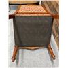 Image 14 : Carved Wooden Victorian Armchair w/ Upholstered Seat & Back 24" x 19.5" x 38"H