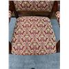 Image 3 : Carved Wooden Victorian Armchair w/ Upholstered Seat & Back 24" x 19.5" x 38"H