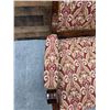 Image 6 : Carved Wooden Victorian Armchair w/ Upholstered Seat & Back 24" x 19.5" x 38"H