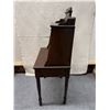Image 14 : Wooden Secretary Desk w/ Drop Front, Drawer & Organizer Hutch 28.5" x 17.5" x 54"H