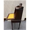 Image 16 : Wooden Secretary Desk w/ Drop Front, Drawer & Organizer Hutch 28.5" x 17.5" x 54"H