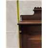 Image 19 : Wooden Secretary Desk w/ Drop Front, Drawer & Organizer Hutch 28.5" x 17.5" x 54"H