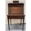 Image 1 : Wooden Secretary Desk w/ Drop Front, Drawer & Organizer Hutch 28.5" x 17.5" x 54"H