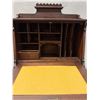 Image 3 : Wooden Secretary Desk w/ Drop Front, Drawer & Organizer Hutch 28.5" x 17.5" x 54"H