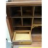 Image 4 : Wooden Secretary Desk w/ Drop Front, Drawer & Organizer Hutch 28.5" x 17.5" x 54"H