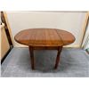 Image 6 : Wooden Drop Leaf Table w/ Expansion Inserts to  81"L (Max)
