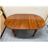 Image 9 : Wooden Drop Leaf Table w/ Expansion Inserts to  81"L (Max)