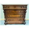 Image 11 : Wooden 4-Drawer Dresser on Wheels 37" x 18" x 32"H