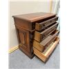 Image 4 : Wooden 4-Drawer Dresser on Wheels 37" x 18" x 32"H