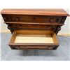 Image 7 : Wooden 4-Drawer Dresser on Wheels 37" x 18" x 32"H
