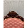 Image 5 : Carved Wooden Victorian Chair w/ Upholstered Seat & Back 18" x 17" x 35"H